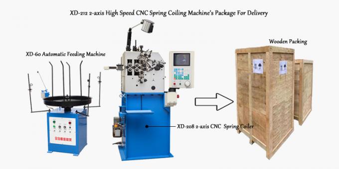 도분을 위한 XD-212 2 주축 고속도 CNC 스프링 감기 기계의 소포