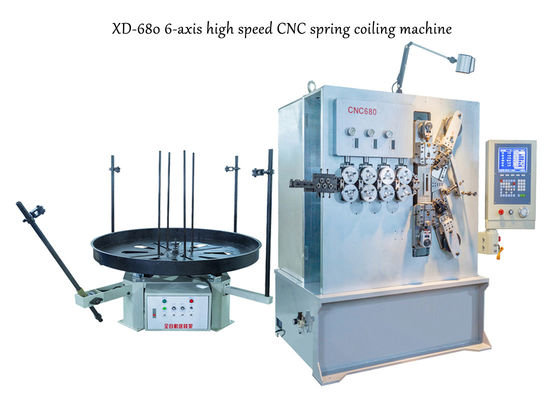 자동 귀환 제어 장치 동의 체계를 가진 3.00대의 - 8.00mm 6대의 축선 CNC 용수철 기계