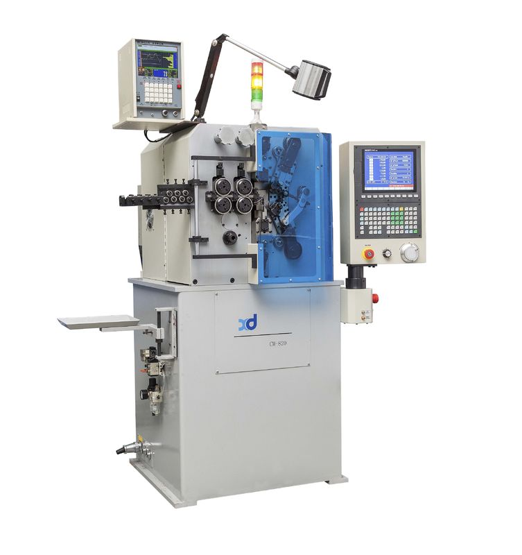 0.5~2.0mm 8개의 축선 CNC 봄 감기는 기계, 높은 정밀도, 생산율 700pcs/min의 저장되는 50% 수동 일